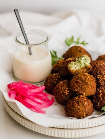 Egyptian falafel made with lava beans